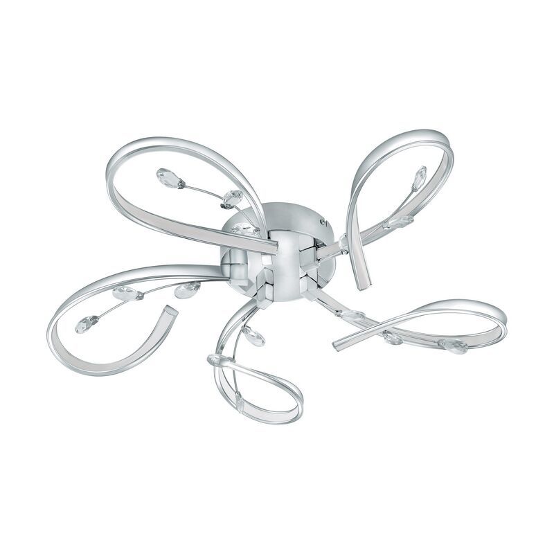 Design alumínium plafon lámpa króm, Yorik, 6 W, 3000 K LED