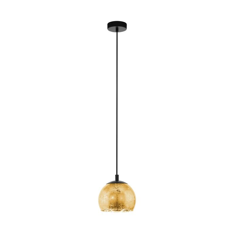 Design acél függőlámpa fekete, Gaston