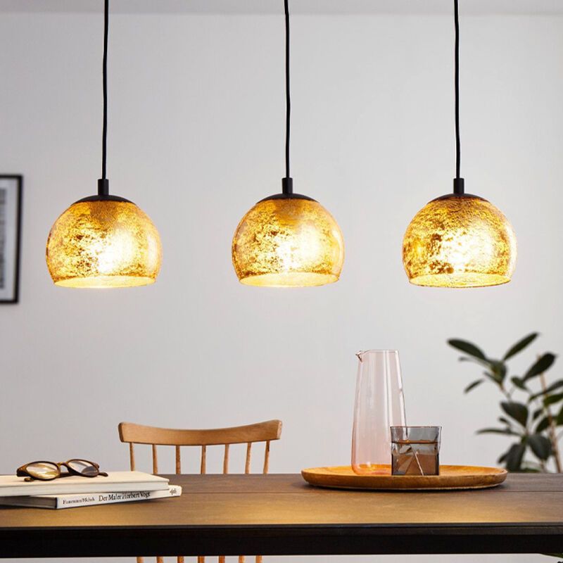Design acél függőlámpa fekete, Gaston