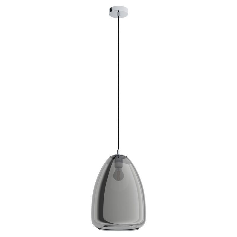 Design acél függőlámpa króm, Fredericus