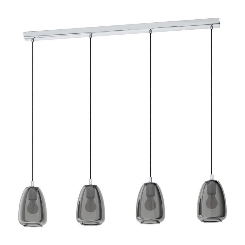 Design acél függőlámpa króm, Fredericus