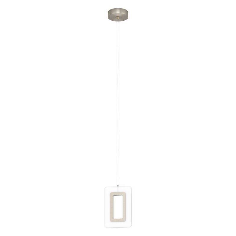Műanyag függőlámpa nikkel, Niels, 5 W, 3000 K LED