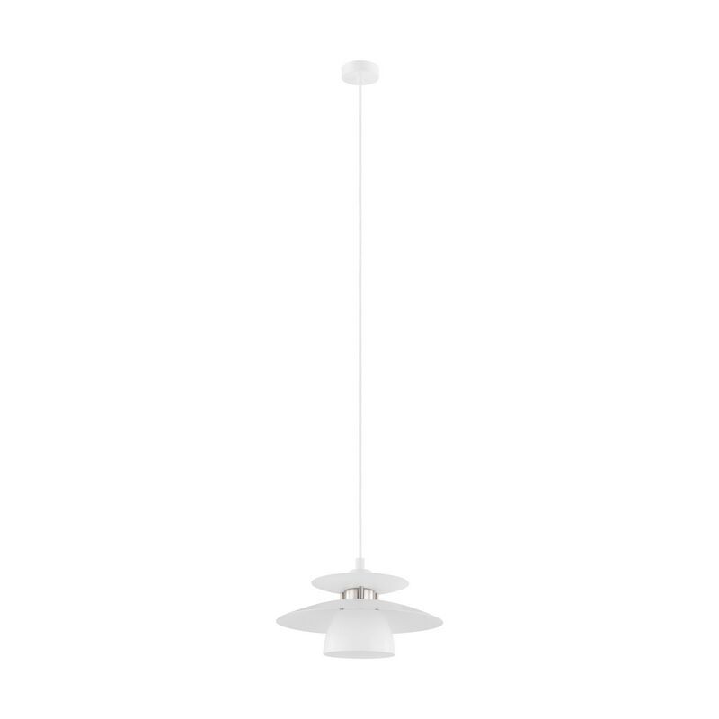 Design acél függőlámpa fehér, Lariana