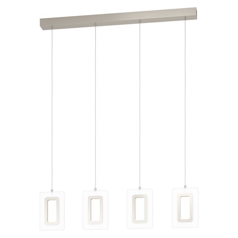 Műanyag függőlámpa nikkel, Niels, 5 W, 3000 K LED