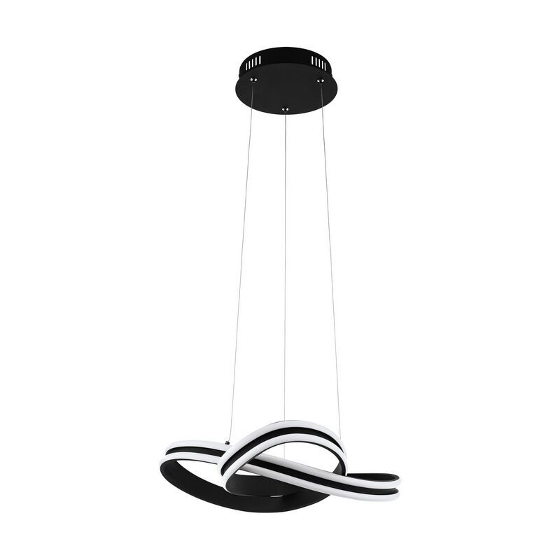 Retro acél függőlámpa fekete, Marigje, 18 W, 3000 K LED