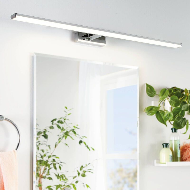 Műanyag tükör világítás króm, Nancy, 13,5 W, 4000 K LED, IP44