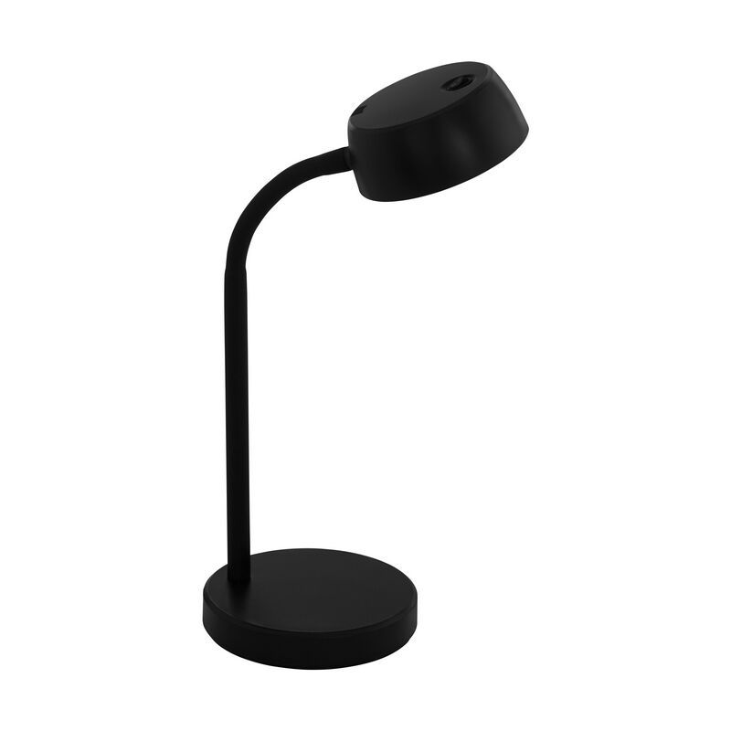 Műanyag asztali lámpa fekete, Annelin, 4 W, 3000 K LED, kapcsolóval