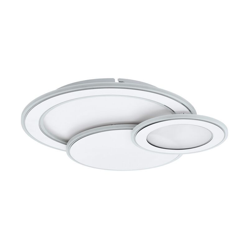 Retro acél plafon lámpa fehér, Everdina, 11 W, melegtől hidegig állítható fehér LED Retro acél plafon lámpa fehér, Everdina, 11 W, melegtől hidegig állítható fehér LED