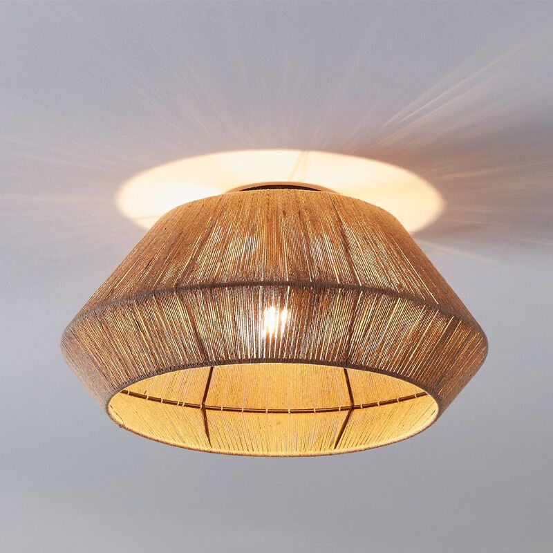 Rattan plafon lámpa barna, Wilbert