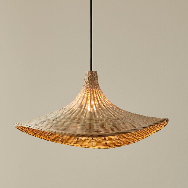 Rattan függőlámpa barna, Jettie