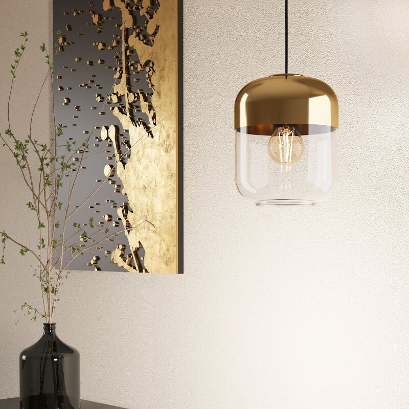 Design üveg függőlámpa arany, Jeanny Design üveg függőlámpa arany, Jeanny
