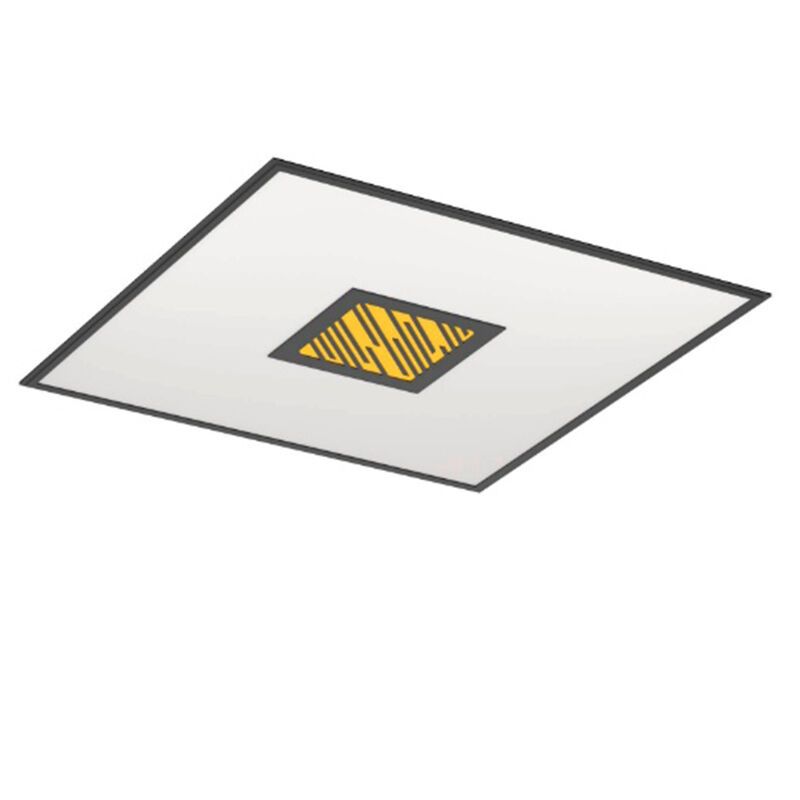 Retro alumínium mennyezeti lámpa fekete, Vinesh, 36 W, RGBW LED, 3 fokozatban szabályozható