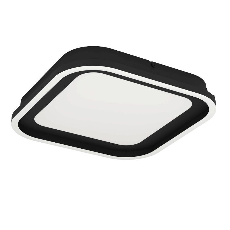 Retro alumínium mennyezeti lámpa fekete, Thijn, 11 W, melegtől hidegig állítható fehér LED, 3 fokozatban szabályozható