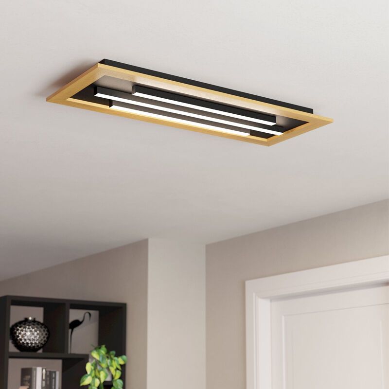 Design alumínium plafon lámpa fa, Kyllian, 9 W, melegtől hidegig állítható fehér LED, 3 fokozatban szabályozható