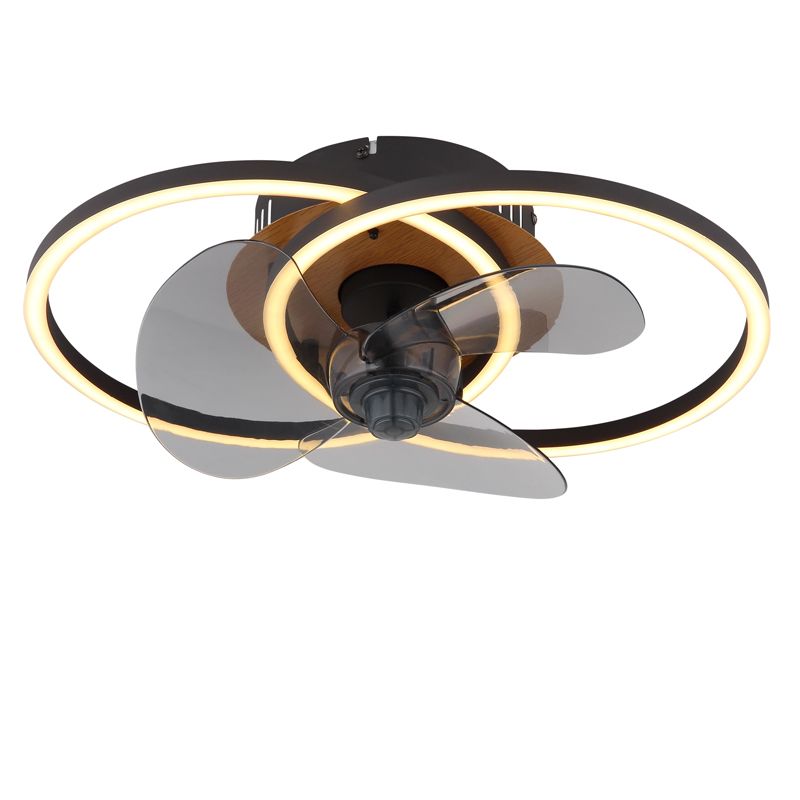 Fekete színű, fémből készült, Leif mennyezeti ventilátor, 24 W, melegfehértől hidegfehérig állítható LED, távirányítóval Fekete színű, fémből készült, Leif mennyezeti ventilátor, 24 W, melegfehértől hidegfehérig állítható LED, távirányítóval