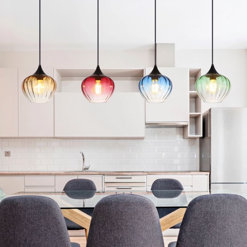 Design üveg függőlámpa tarka, Herm