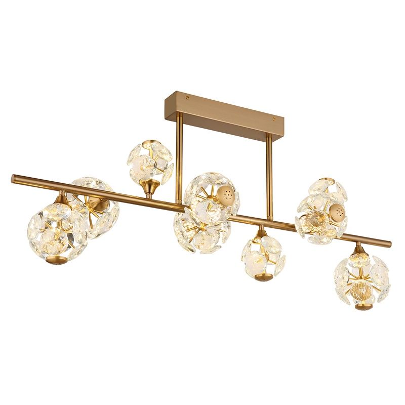 Design kristály mennyezeti lámpa arany, Viresh, 73,8 W, 3000 K LED Design kristály mennyezeti lámpa arany, Viresh, 73,8 W, 3000 K LED