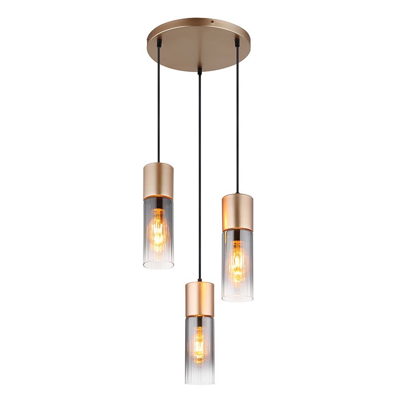 Design fém függőlámpa barna, Xena