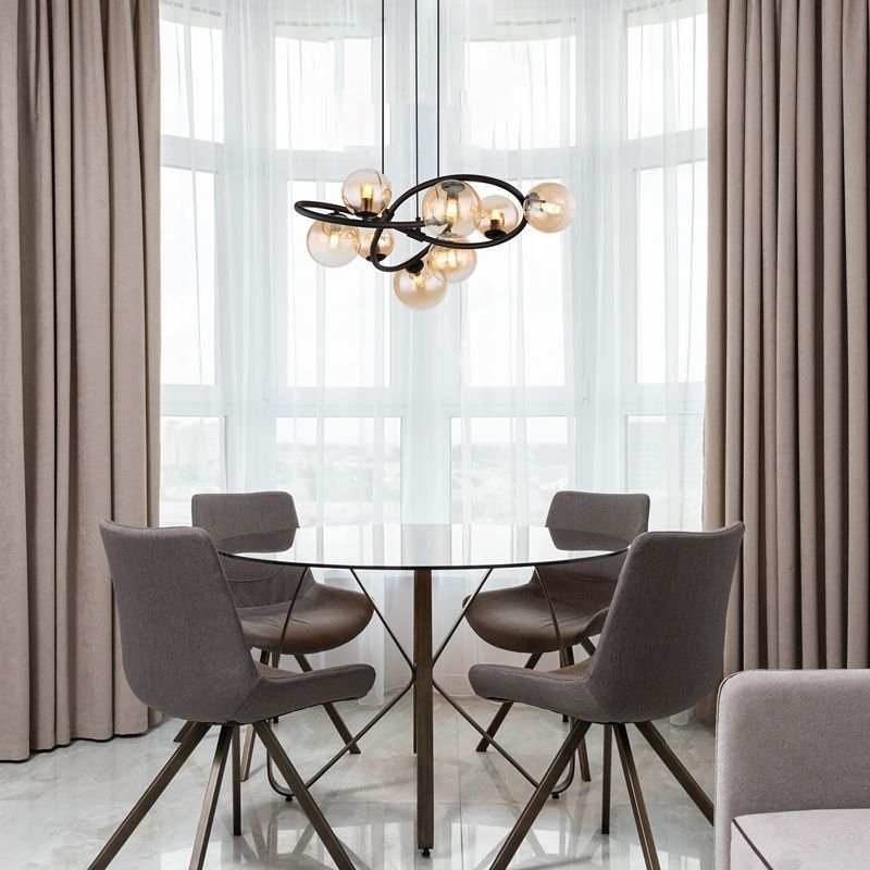 Design üveg függőlámpa borostyán, Tolgahan Design üveg függőlámpa borostyán, Tolgahan