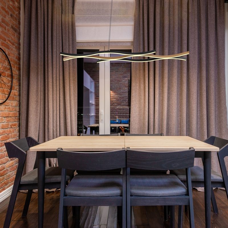 Design alumínium függőlámpa fekete, Geerten, 35 W, 3000 K LED