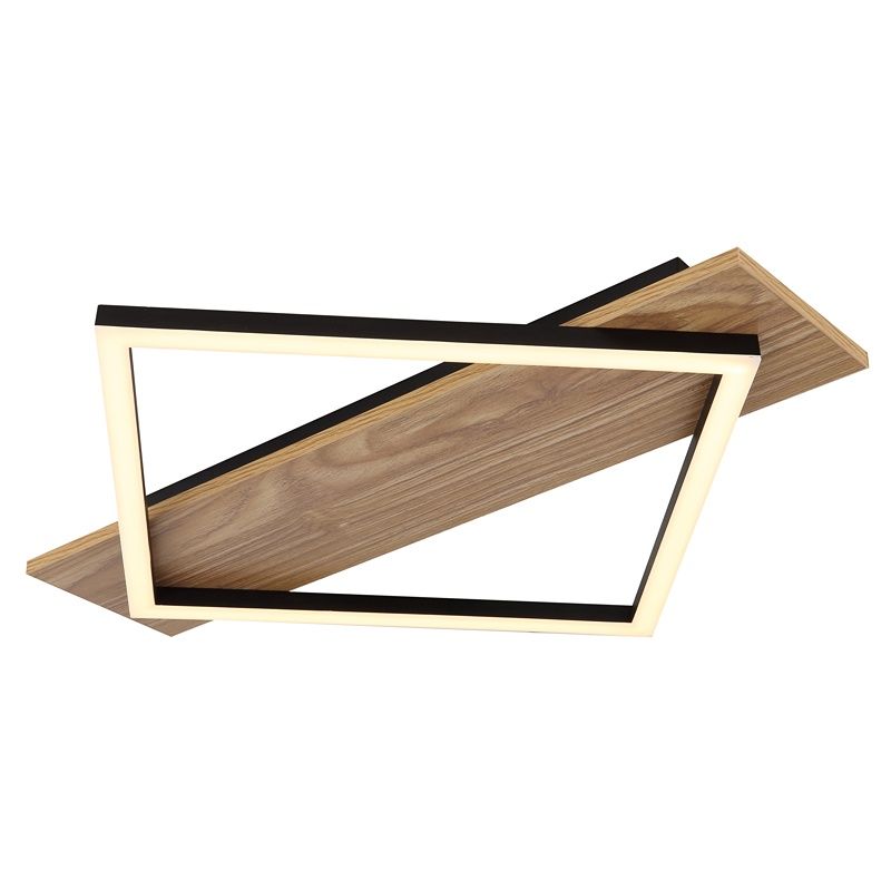 Design fém mennyezeti lámpa fekete, Beniamino, 18 W, 3000 K LED