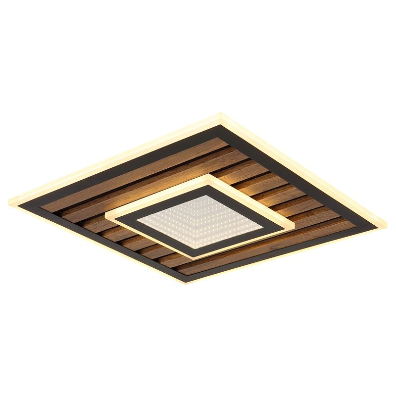 Design fém mennyezeti lámpa fekete, Wietze, 24 W, 3000 K LED