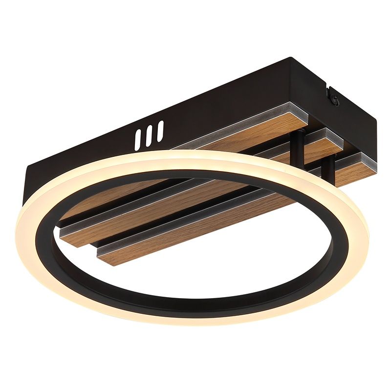 Design fém mennyezeti lámpa fekete, Benedicte, 10 W, white switch LED