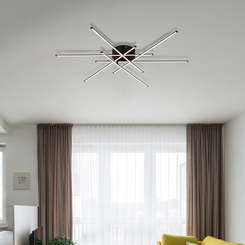 Design alumínium mennyezeti lámpa fekete, Leigh, 40 W, 3000 K LED Design alumínium mennyezeti lámpa fekete, Leigh, 40 W, 3000 K LED