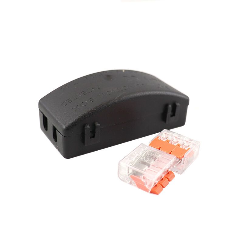 Fekete kábelcsatlakozó IP20 maximum 3 x 2,5 mm