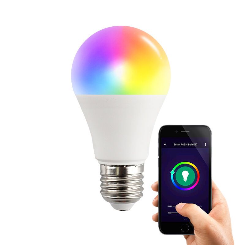 E27 Wifi okos LED lámpa, minden színben és meleg fehér színben