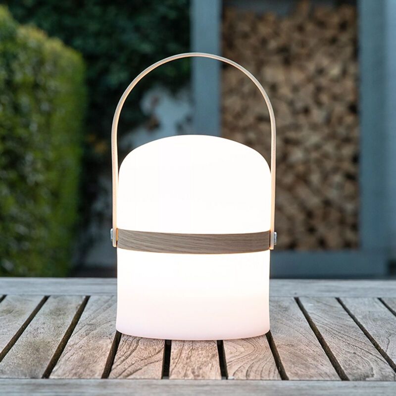 Fehér műanyag kültéri lámpa, Joe, 3 W, 2700 K LED, IP44, kapcsolóval