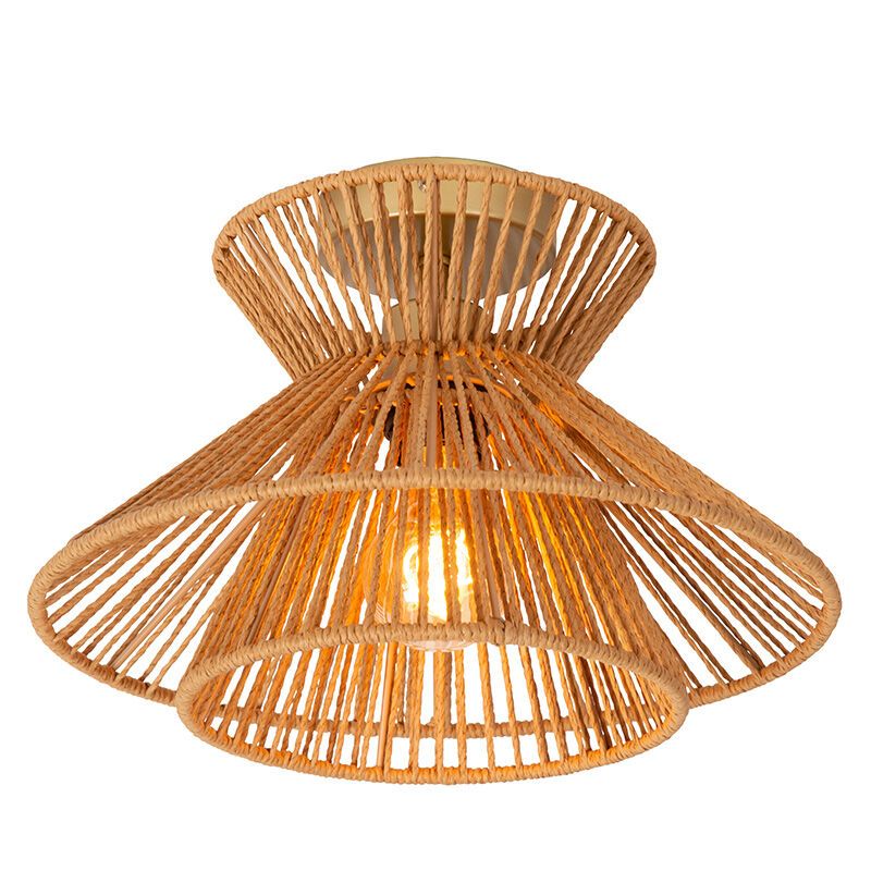 Rattan mennyezeti lámpa barna, Tasman