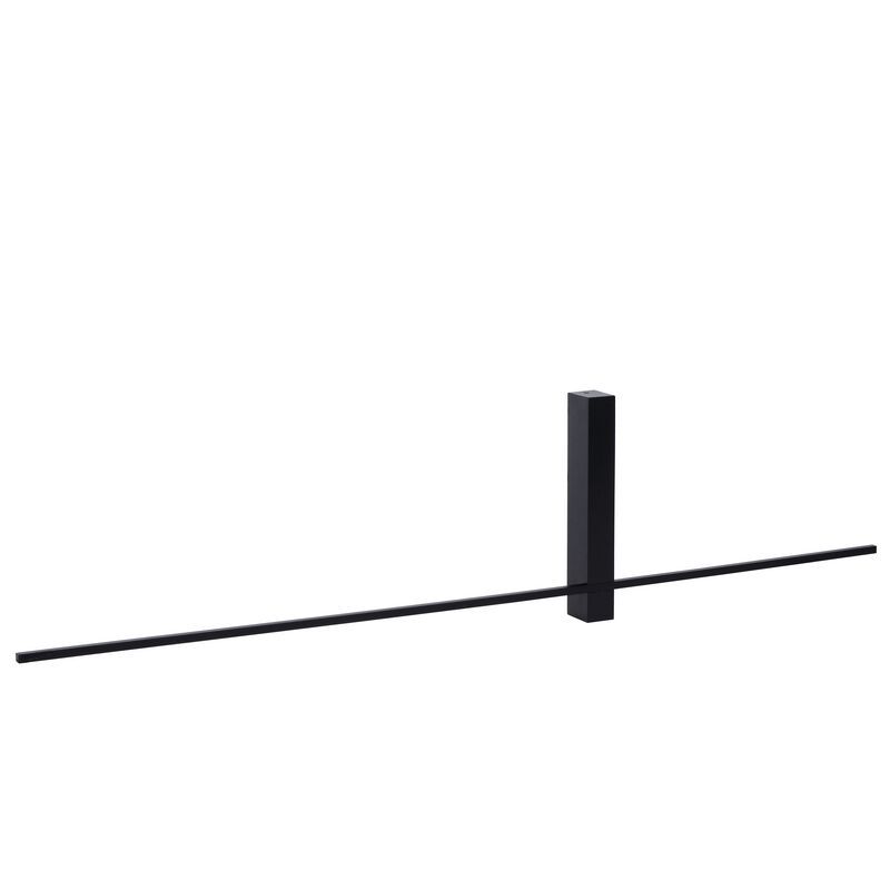 Fekete alumínium fali lámpa, Segin, 10 W, 2700 K LED