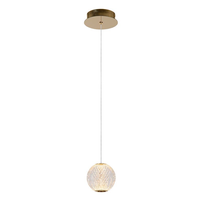 Átlátszó akril függőlámpa, Cintra, 5,7 W, 2700 K LED