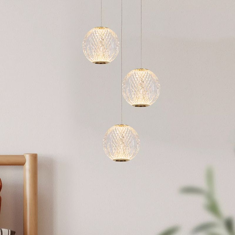 Arany akril függőlámpa, Cintra, 4,7 W, 2700 K LED