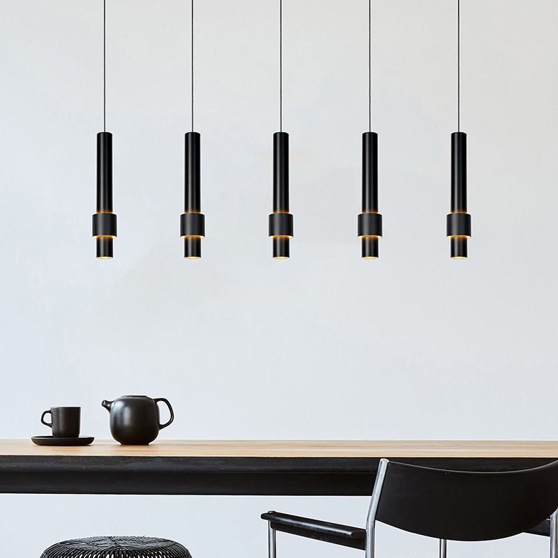 Fekete alumínium függőlámpa, Margary, 4,2 W, 2700 K LED