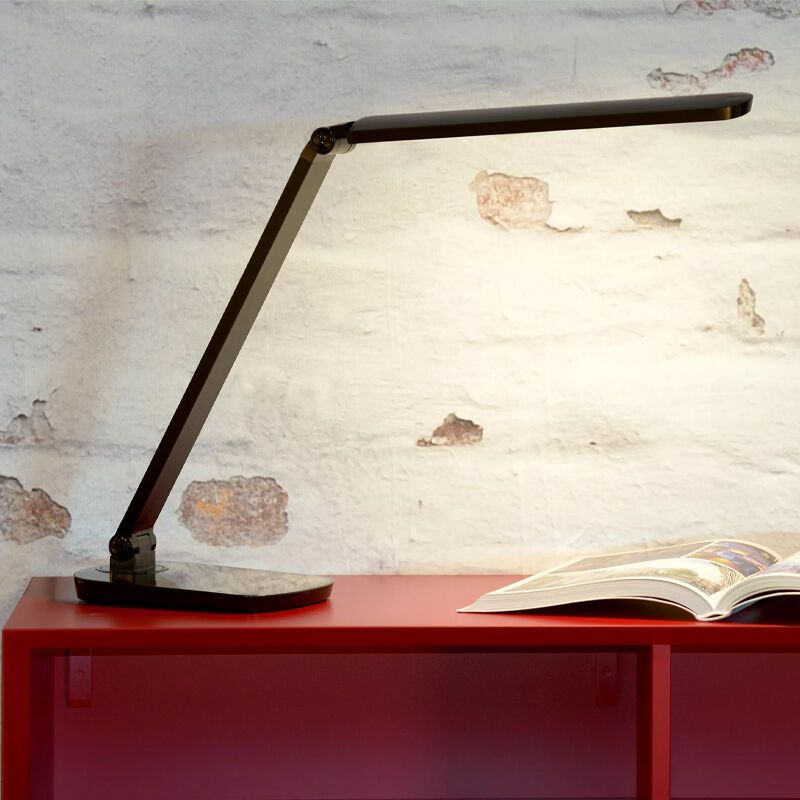 Fekete fém íróasztal lámpa, Vario, 8 W, 2700 K LED