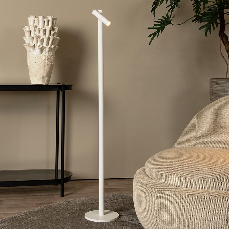 Fehér alumínium újratölthető állólámpa, Antrim, 2,2 W, 2700 K LED, IP54, kosketushimmentimellä
