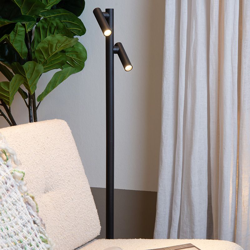 Fekete alumínium újratölthető állólámpa, Antrim, 2,2 W, 2700 K LED, IP54, kosketushimmentimellä