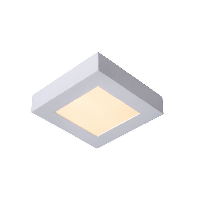 Fehér alumínium plafon lámpa, Brice, 15 W, 3000 K LED, IP44