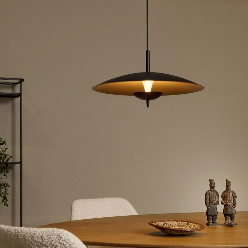 Fekete acél függőlámpa, Vulcan, 9 W, 3000 K LED Fekete acél függőlámpa, Vulcan, 9 W, 3000 K LED