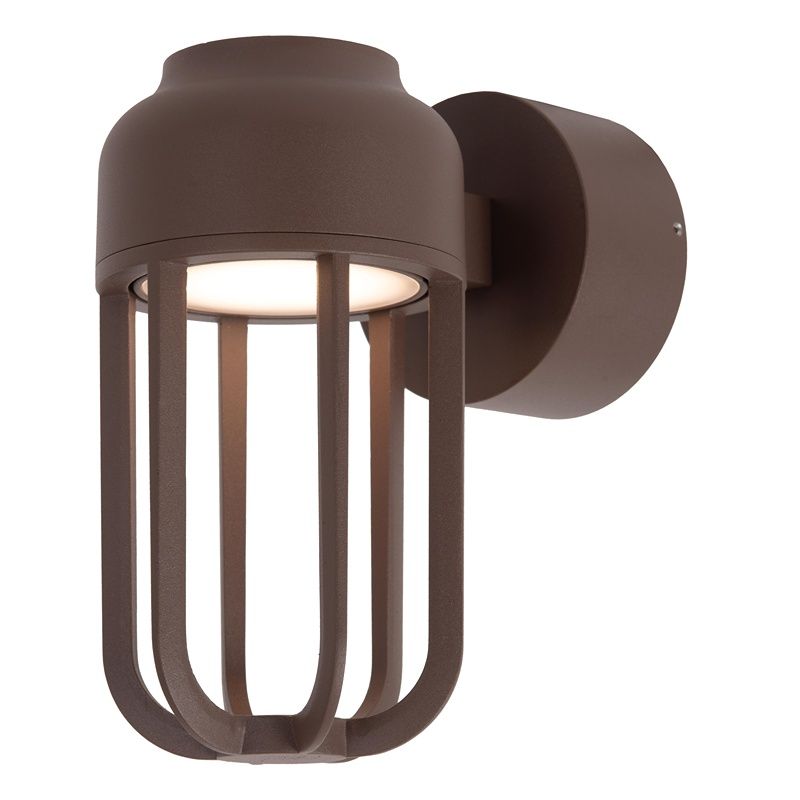 Rozsdás alumínium kültéri lámpa, Wells, 8 W, 2700 K LED, IP54 Rozsdás alumínium kültéri lámpa, Wells, 8 W, 2700 K LED, IP54
