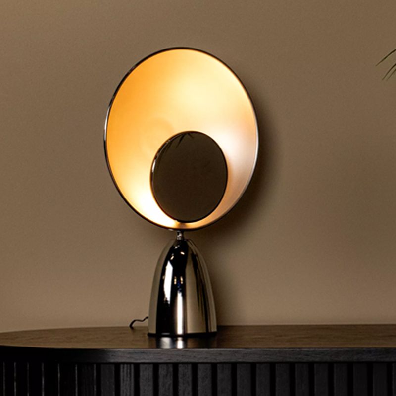 Króm acél asztali lámpa, Castamar, 3 W, 3000 K LED, kapcsolóval