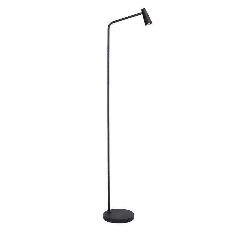 Fekete alumínium újratölthető állólámpa, Stirling, 3 W, 2700 K LED, kosketushimmentimellä