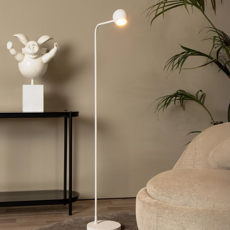Fehér fém újratölthető állólámpa, Comet, 3 W, 2700 K LED, kosketushimmentimellä