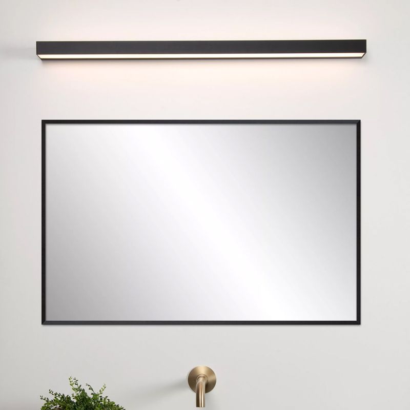 Fekete fém fürdőszoba fali lámpa, Alexa, 13 W, 3000 K LED, IP44
