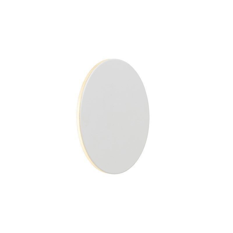 Fehér fém fali lámpa, Eklyps, 6 W, 3000 K LED