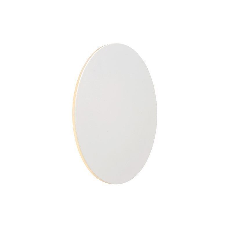 Fehér fém fali lámpa, Eklyps, 8 W, 3000 K LED
