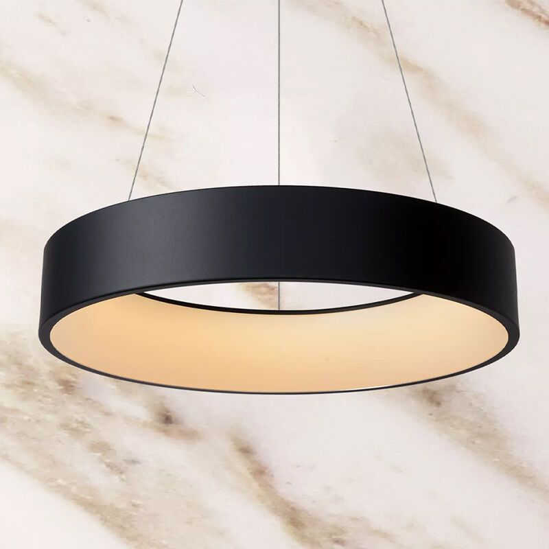 Fekete alumínium függőlámpa, Talowe, 39 W, 3000 K LED