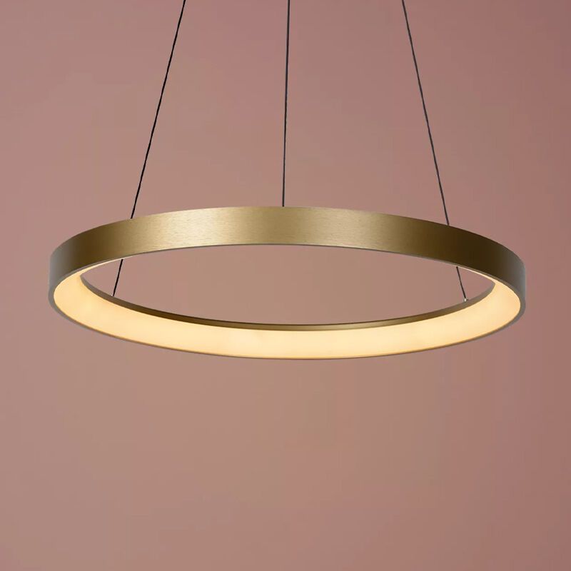 Sárgaréz alumínium függőlámpa, Vidal, 48 W, 2700 K LED
